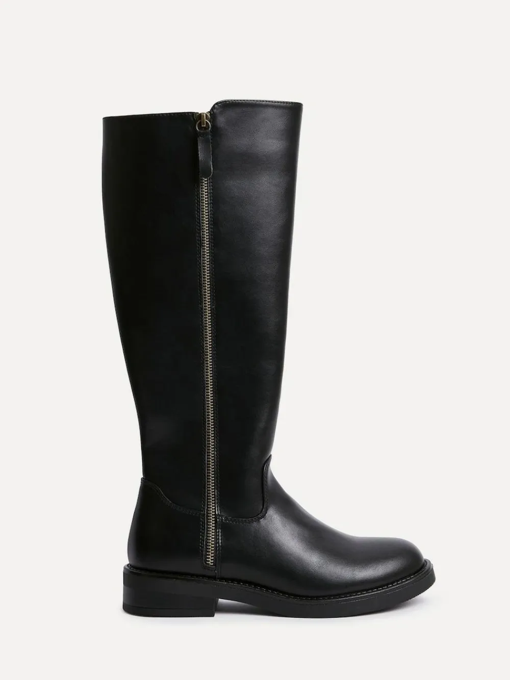 Linzi Black Roam High Leg Boots With Double Zip Detail^Women Boots & Wellies|Boots