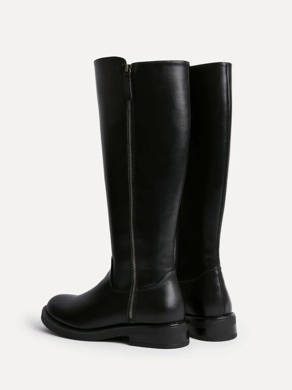 Linzi Black Roam High Leg Boots With Double Zip Detail^Women Boots & Wellies|Boots