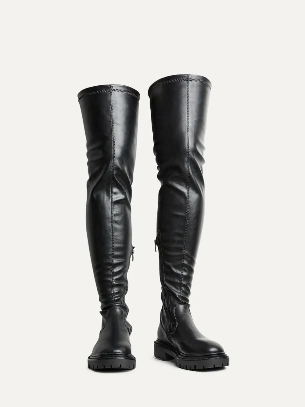 Outlet Linzi Sonny Over The Knee Long Boots Black