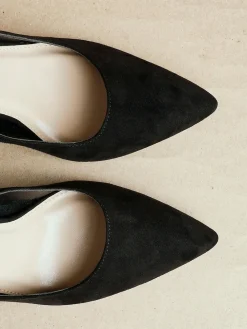 Discount Linzi Wide Fit Martina Wide Fit Stiletto Pointed Court Shoes Black