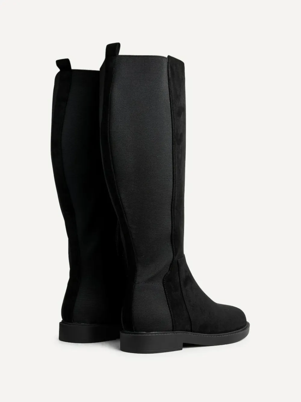 Linzi Wide Fit Wide Fit Steel High Leg Boots With Stretch Panel^Women Wide Fit & Extra Wide Fit