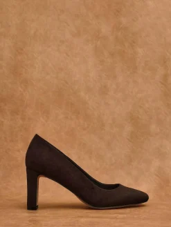 Sale Linzi Agenda Block Heel Courts Brown