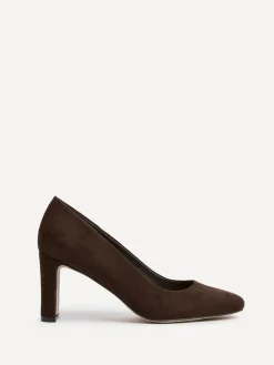 Sale Linzi Agenda Block Heel Courts Brown