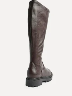 Linzi Hallie High Leg Stretch Boots Brown