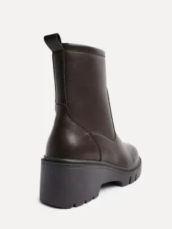 Outlet Linzi Limited Wedge Ankle Boots Brown