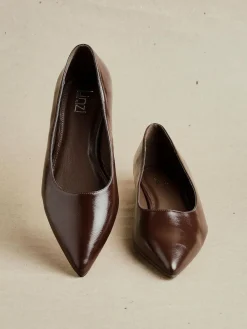 Linzi Wide Fit Compete Pointed Toe Ballet Flat Shoes^Women Wide Fit & Extra Wide Fit|Flats