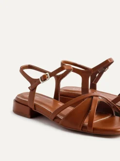 Linzi Brown Zenna Strappy Mini Heeled Sandals^Women Heels