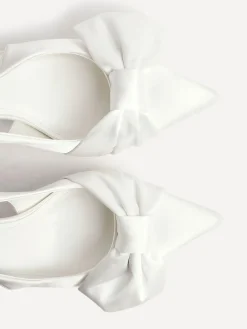 Linzi Cream Bridal Always Courts With Bow Detail