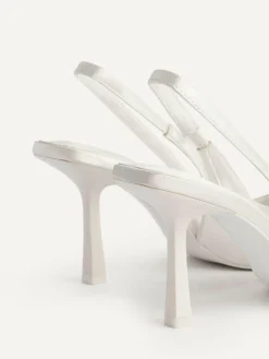 Linzi Ivory Matched Bridal Sling Back Court Heels^Women Heels