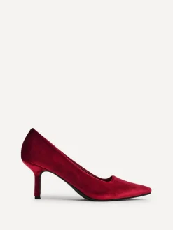 Discount Linzi Kat Closed Court Stiletto Heels Red