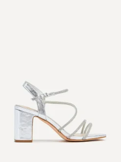 Linzi Kira Strappy Diamante Block Heeled Sandals^Women Heels