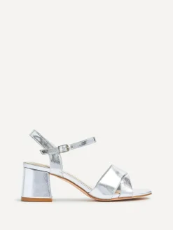 Linzi Vivian Wide Fit Heeled Sandals With Crossover Front Strap^Women Wide Fit & Extra Wide Fit|Heels
