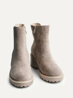 Sale Linzi Taupe Attend Chelsea Wedge Boots