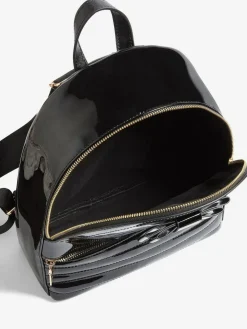 Hot Lipsy Bow Detail School Backpack Black