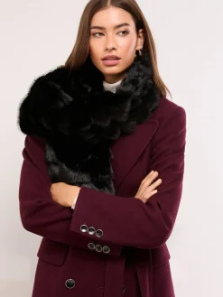 Lipsy Faux Fur Scarf^Women Hats, Gloves & Scarves|Hats, Gloves & Scarves