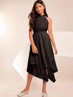 Lipsy Hanky Hem Halter Occasion Dress (7-16yrs)^ Occasionwear