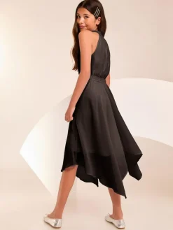 Lipsy Hanky Hem Halter Occasion Dress (7-16yrs)^ Occasionwear