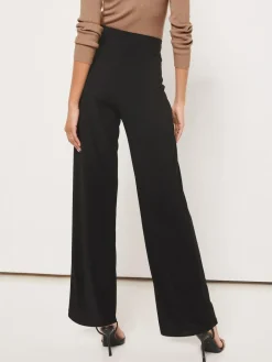 New Lipsy Black High Waist Wide Leg Trousers
