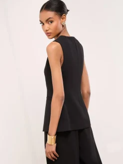 Outlet Lipsy Black Premium Tailored Waistcoat