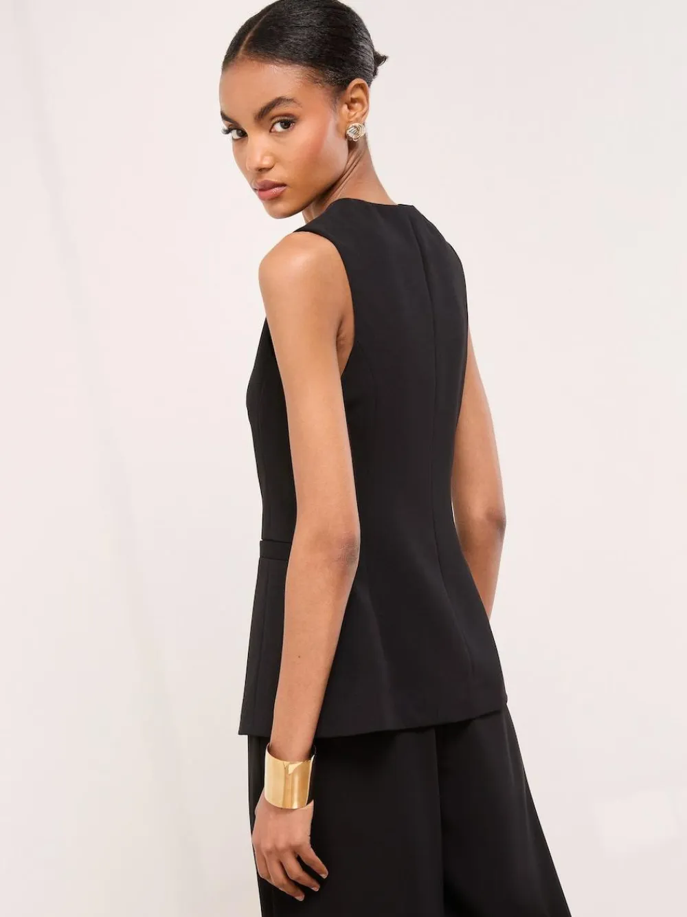 Outlet Lipsy Black Premium Tailored Waistcoat