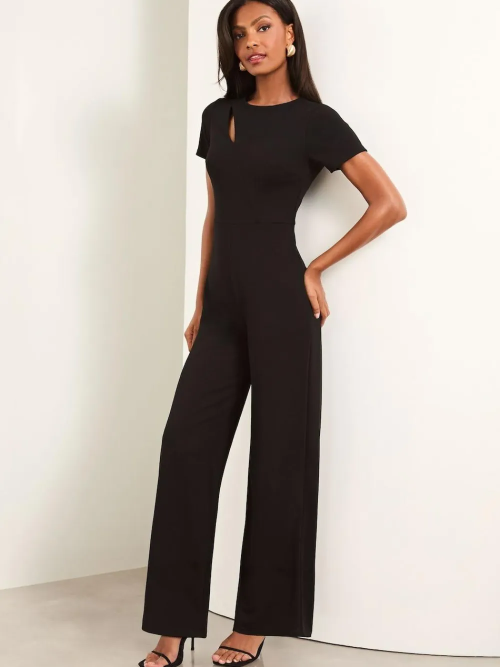 Lipsy Short Sleeve Splice Jumpsuit^Women Jumpsuits & Playsuits