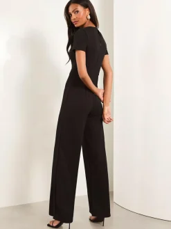 Lipsy Short Sleeve Splice Jumpsuit^Women Jumpsuits & Playsuits