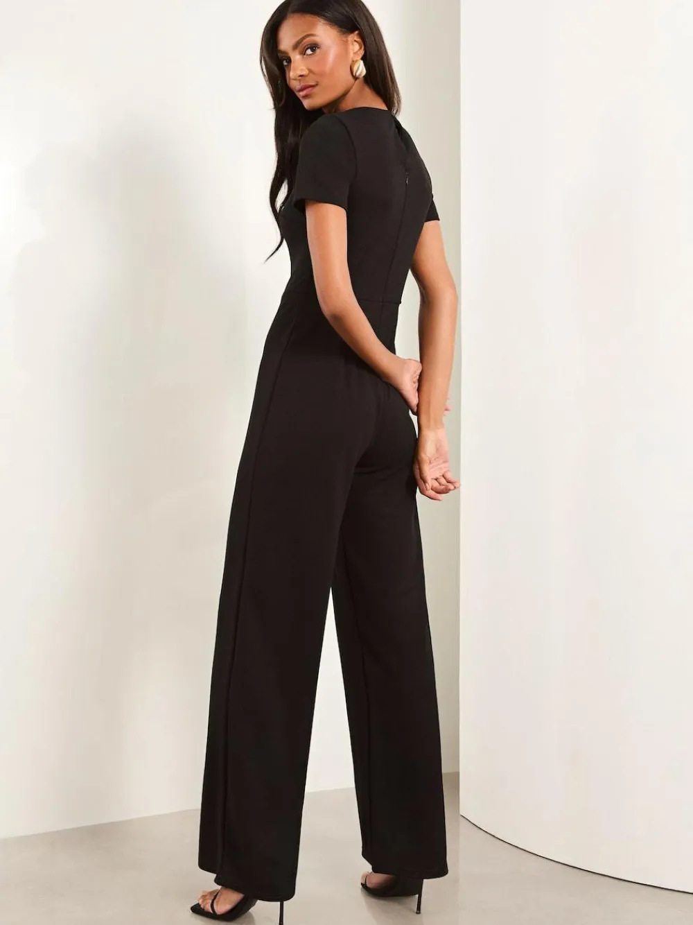 Lipsy Short Sleeve Splice Jumpsuit^Women Jumpsuits & Playsuits
