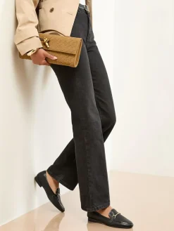 Best Lipsy Standard Fit Snaffle Faux Leather Loafers Black