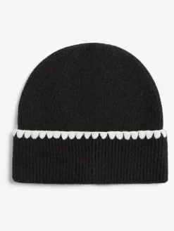 Lipsy Whipstitch Trim Beanie Hat^Women Hats, Gloves & Scarves|Hats, Gloves & Scarves