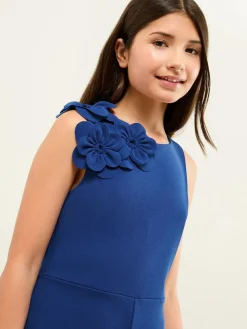 Lipsy Blue 3D Scuba Corsage Jumpsuit (5-16yrs)^ Jumpsuits & Playsuits