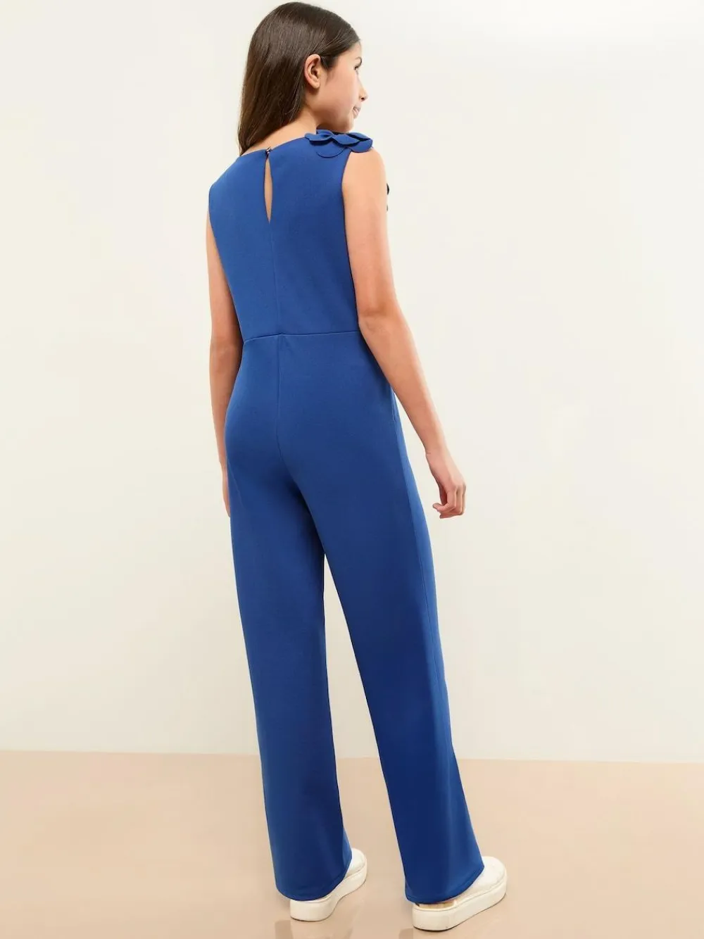 Lipsy Blue 3D Scuba Corsage Jumpsuit (5-16yrs)^ Jumpsuits & Playsuits