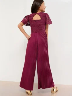 Lipsy Flutter Sleeve Lace Occasion Jumpsuit (5-16yrs)^ Jumpsuits & Playsuits