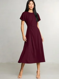 Lipsy Knot Side Midi Dress^Women Dresses