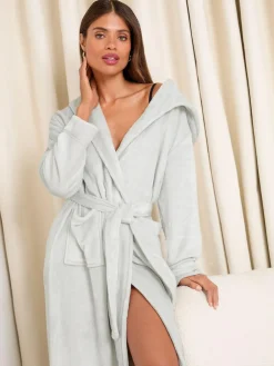 Best Lipsy Grey Super Cosy Midi Dressing Gown