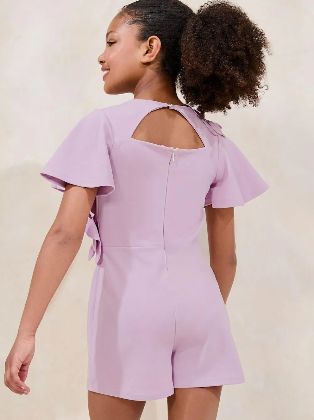 Lipsy Lilac Purple 3D Corsage Playsuit (5-16yrs)^ Jumpsuits & Playsuits