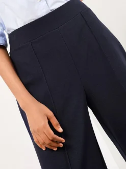 Discount Lipsy Navy Blue High Waist Wide Leg Trousers