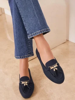Lipsy Standard Fit Almond Toe Tassel Workwear Loafers^Women Flats