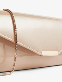 Outlet Lipsy Nude Clutch Bag