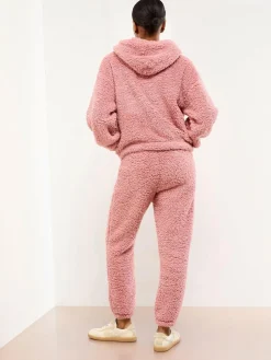 Lipsy Pink Cosy Loungewear Hoddie and Joggers Set^Women Loungewear