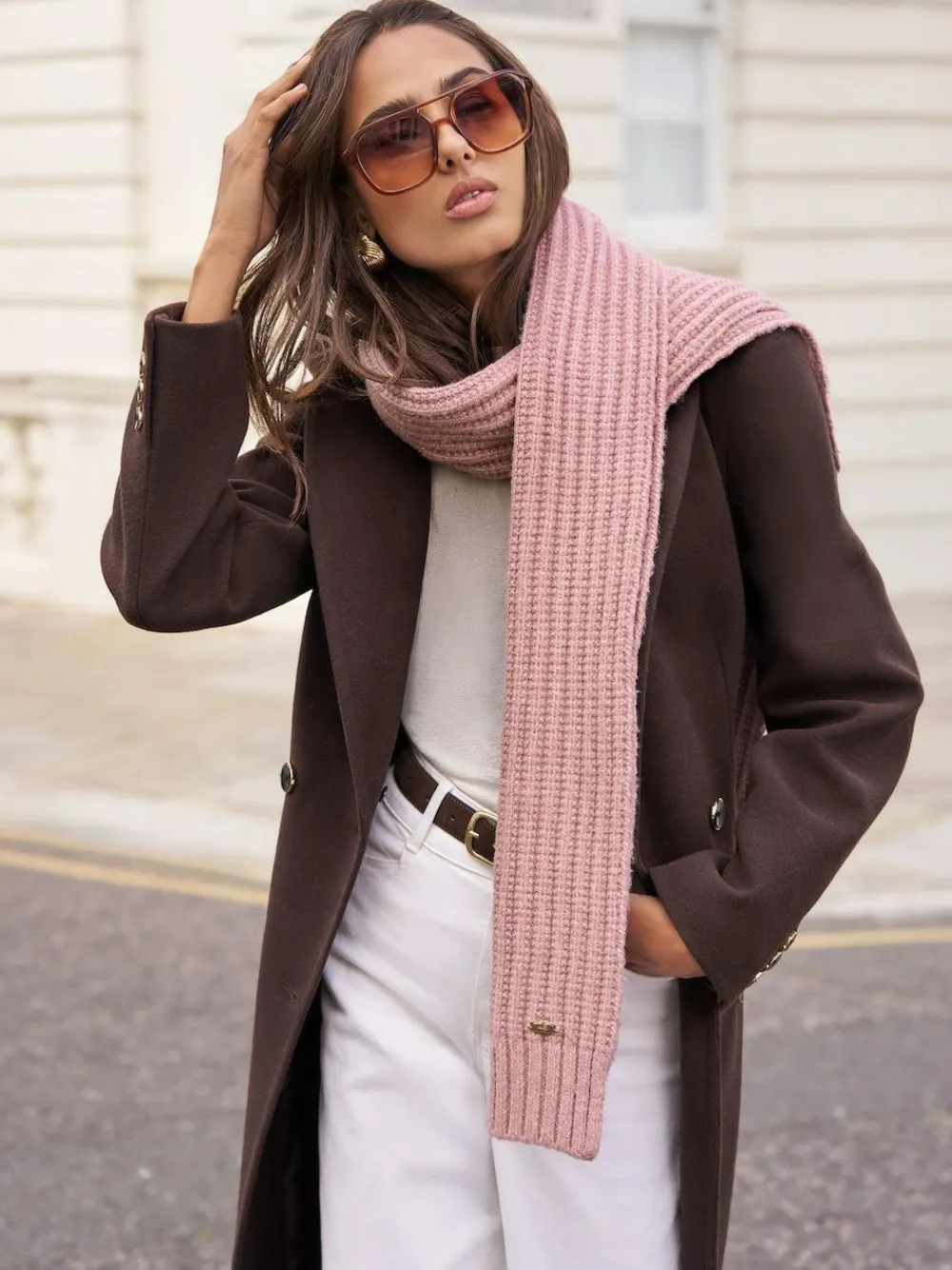 Lipsy Shimmer Ribbed Scarf^Women Hats, Gloves & Scarves|Hats, Gloves & Scarves