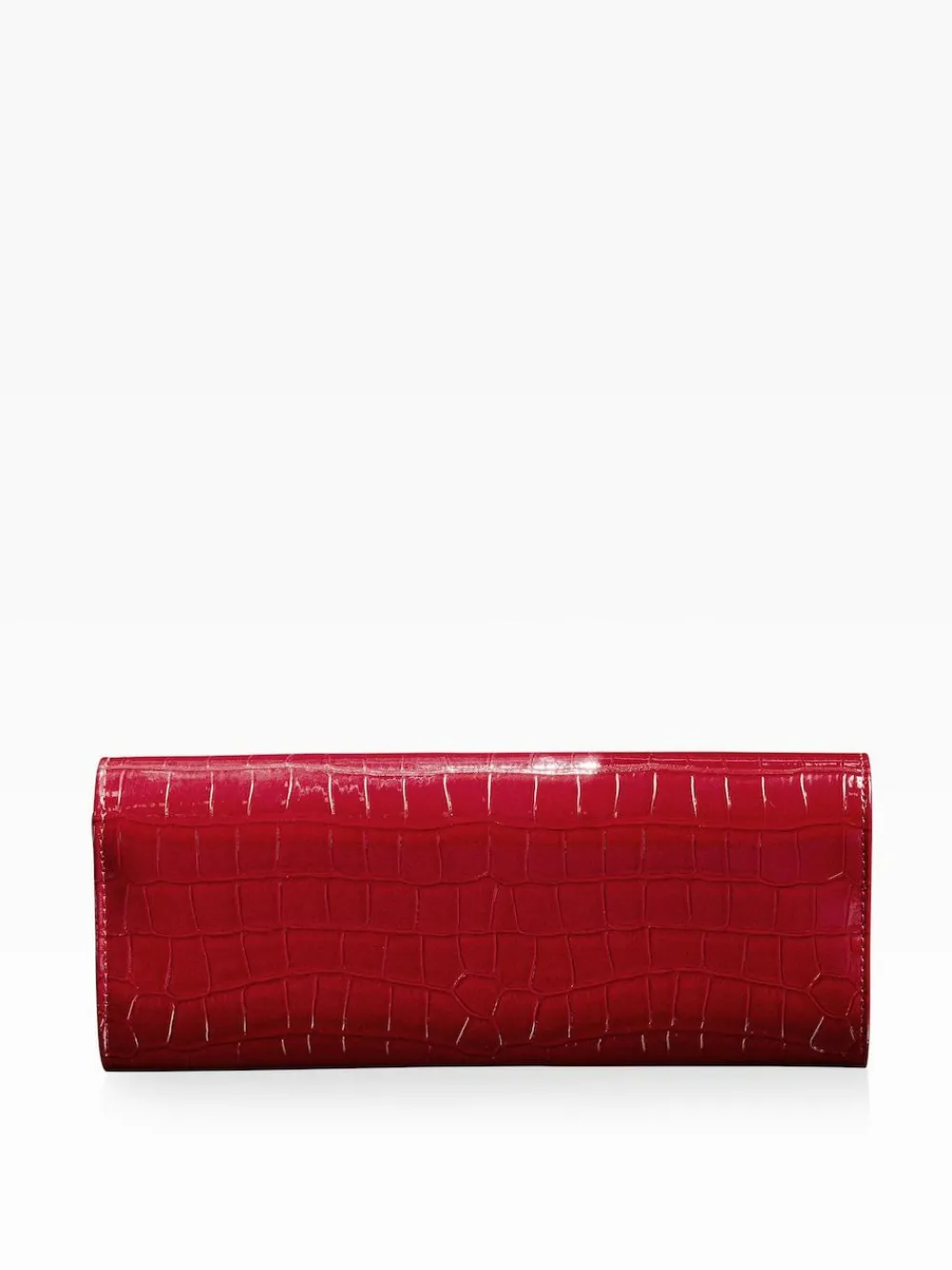 Lipsy Red Croc Effect Clutch Bag^Women Bags