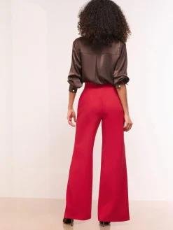 Lipsy Petite High Waist Wide Leg Trousers^Women Pants