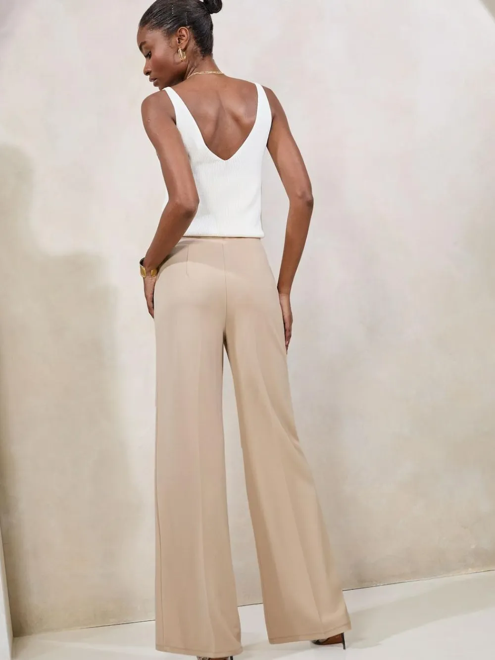 Lipsy Stone High Waist Wide Leg Trousers^Women Pants