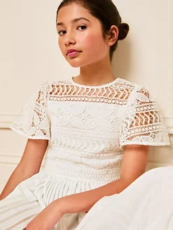 Lipsy Flutter Sleeve Lace Occasion Jumpsuit (5-16yrs)^ Jumpsuits & Playsuits|Occasionwear
