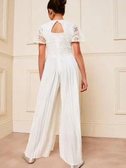 Lipsy Flutter Sleeve Lace Occasion Jumpsuit (5-16yrs)^ Jumpsuits & Playsuits|Occasionwear