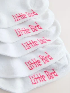 Hot Little Bird by Jools Oliver White Pastel Rainbow Stripe Socks Baby 5 Pack