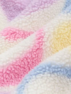 Little Bird by Jools Oliver Multi Heart Colourblock Borg Fleece^Women Hoodies & Sweatshirts|Coats & Jackets