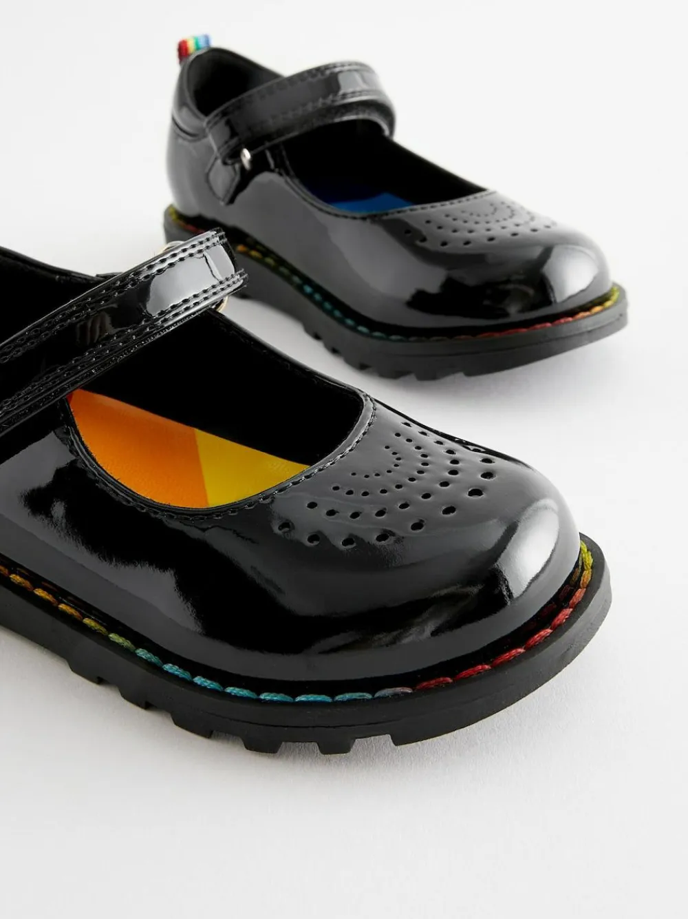 Little Bird by Jools Oliver Black Younger Patent Mary Jane Shoes^ Shoes