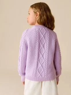 Little Bird by Jools Oliver Knitted Cable Cotton Cardigan^ Knitwear|Knitwear