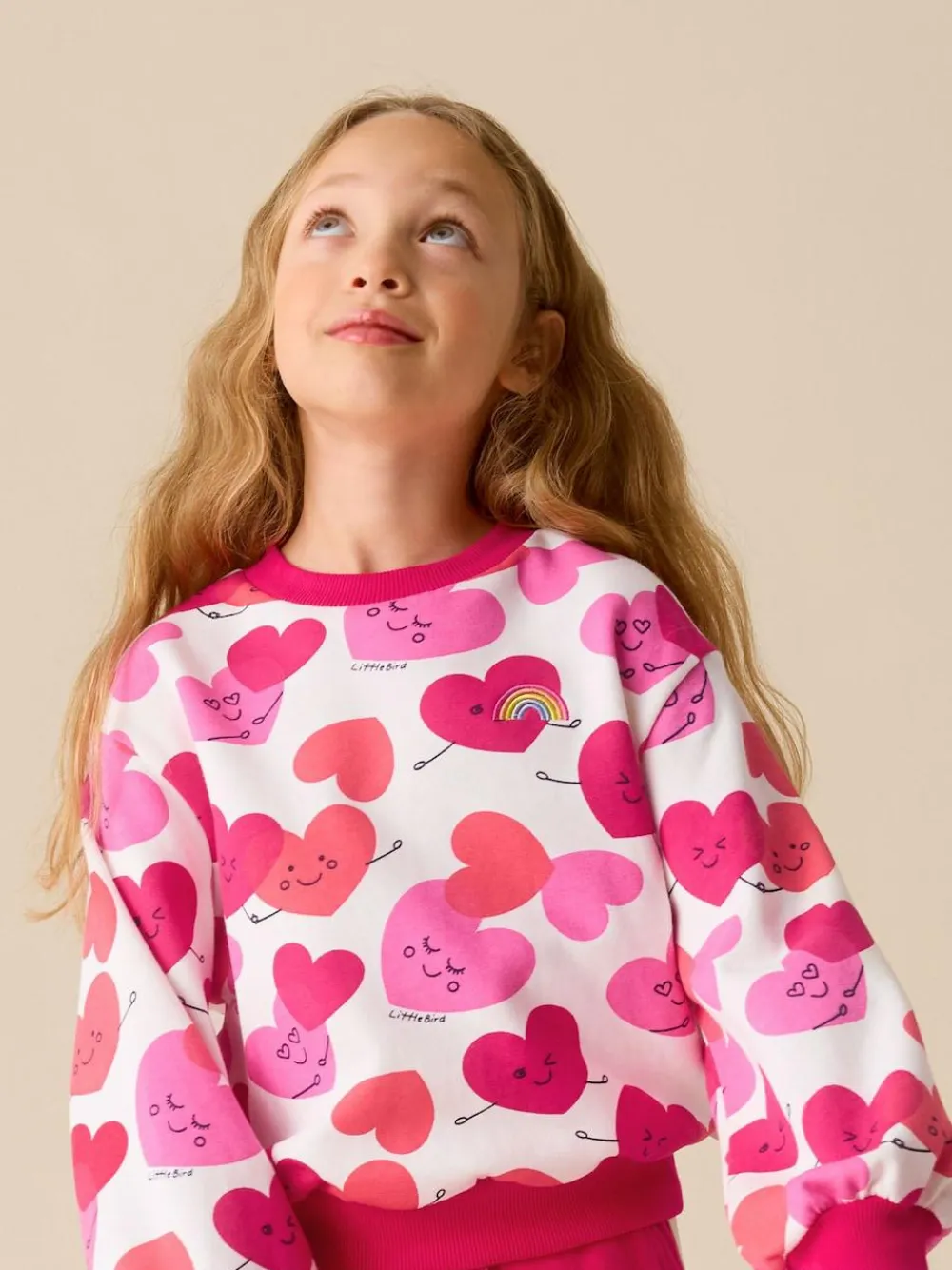 New Little Bird by Jools Oliver Red/Pink Sweater and Joggers Set 2 Piece